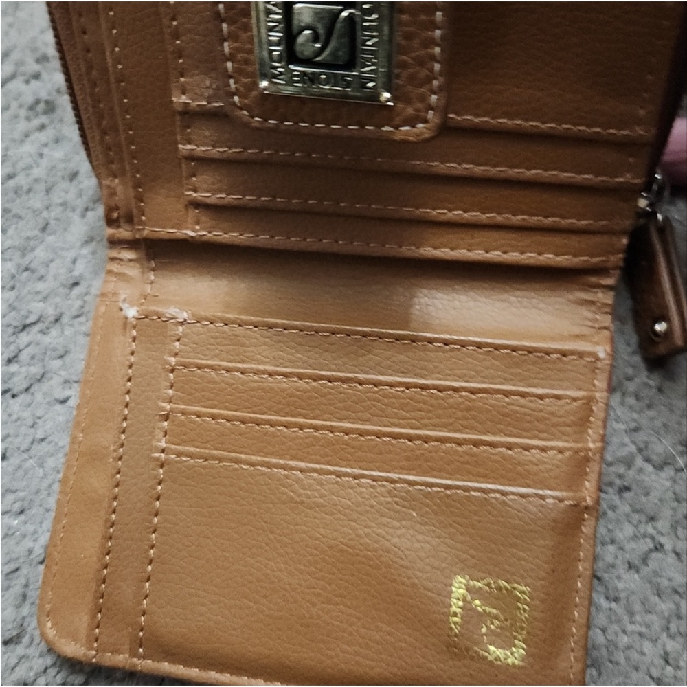 Stone Mountain Accessories Red and Tan Wallet - Picture 3 of 4